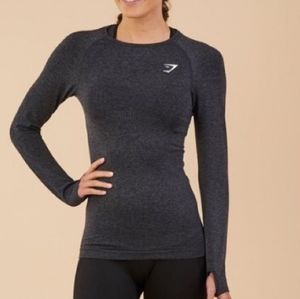 Gymshark Black Vital seamless long sleeve